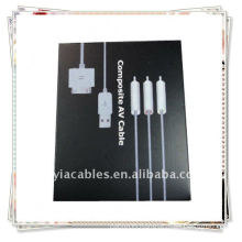 AV TV Video Composite Data Cable for Apple iPhone